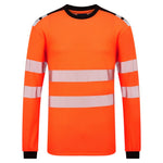 PW3 Modaflame Knit HVO FR T-Shirt Langarm - Orange/Schwarz (OBR)