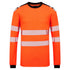 PW3 Modaflame Knit HVO FR T-Shirt Langarm - Orange/Schwarz (OBR)