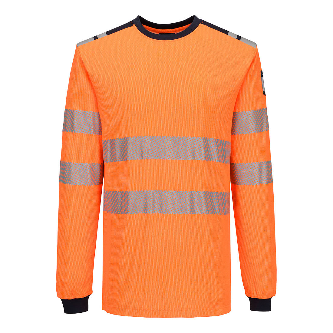 PW3 Modaflame Knit HVO FR T-Shirt Langarm - Orange/Marine (ONR)