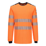 PW3 Modaflame Knit HVO FR T-Shirt Langarm - Orange/Marine (ONR)