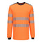 PW3 Modaflame Knit HVO FR T-Shirt Langarm - Orange/Marine (ONR)