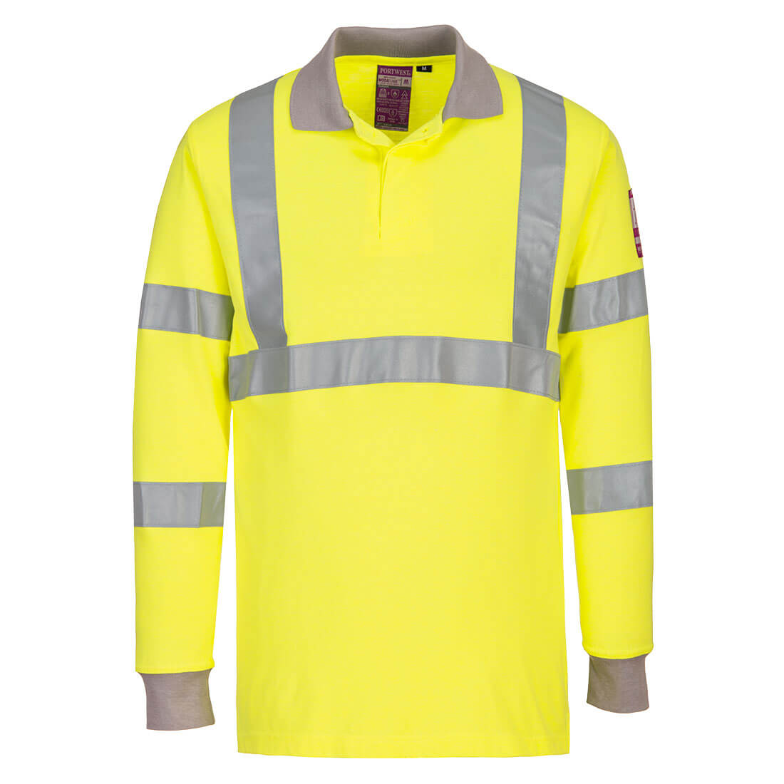 Modaflame Knit Hi-Vis FR Poloshirt Langarm - Gelb (YER)