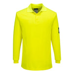 Modaflame Knit FR Poloshirt Langarm - Gelb (YER)