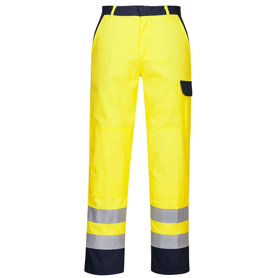 Bizflame Work Hi-Vis Kontrast Bundhose - Gelb (YER)