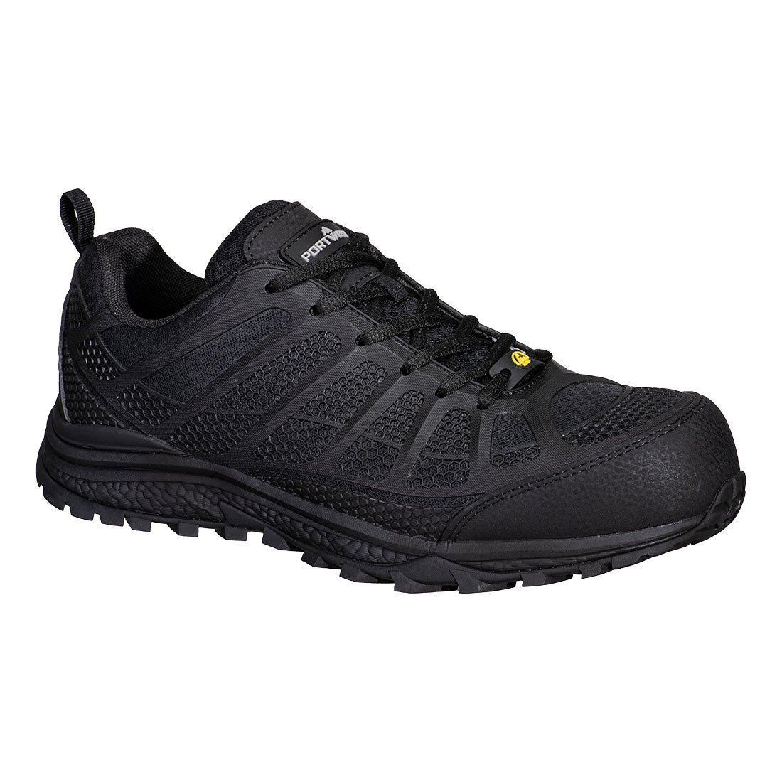Textilverbundstoff-Trainer S1PS ESD SR FO - Schwarz (BKR)