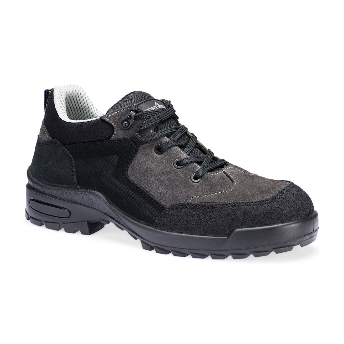 Stahl Wildleder- Halbschuh S3L CI FO SR - Schwarz/Grau (BGY)