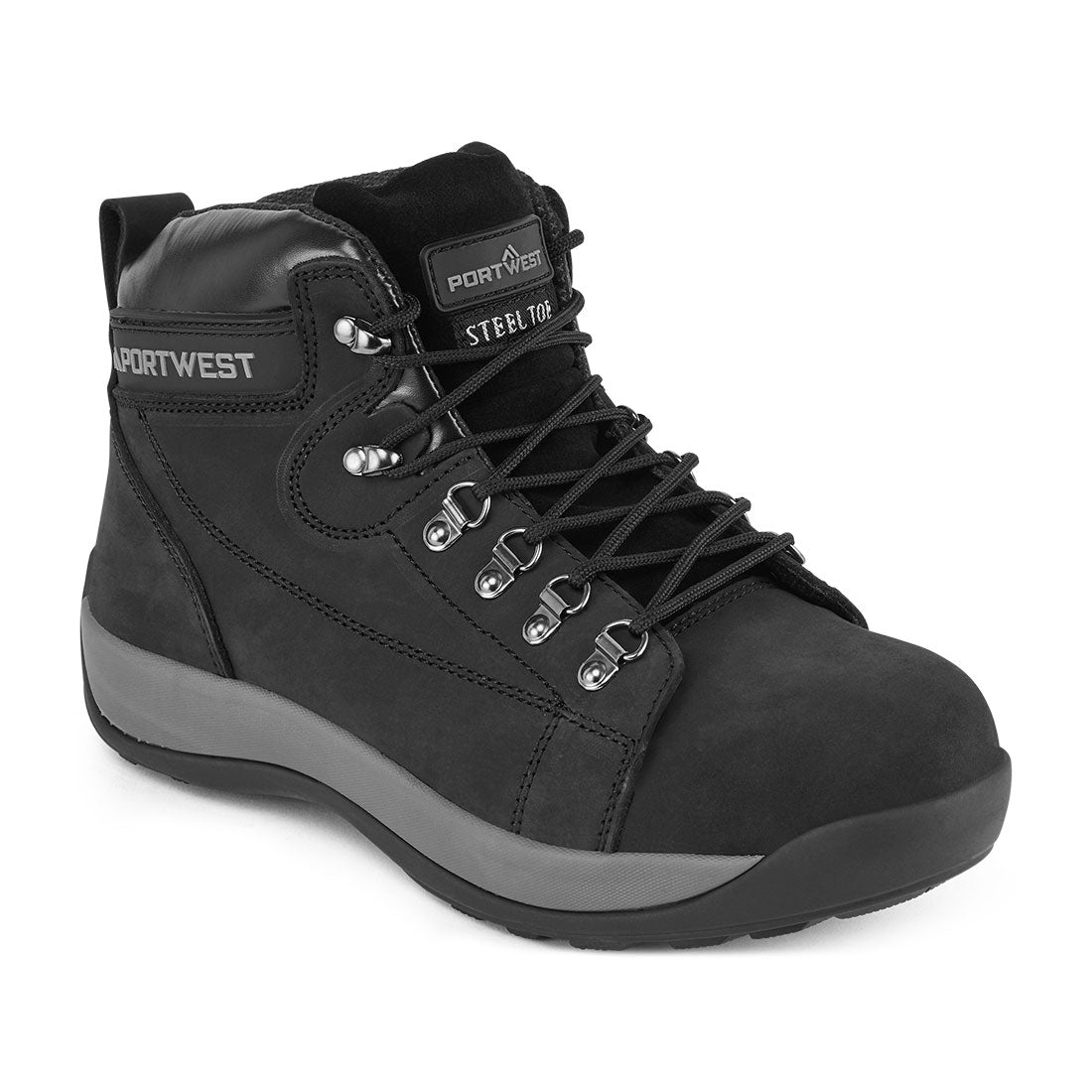 Steelite halbhoher Stiefel SB HRO - Schwarz (BKR)