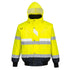Glowtex™ Warnschutz 3-in-1 Kontrast Pilotjacke - Gelb/Marine (YNR)