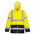 Hi-Vis Klassische Kontrast Regenjacke - Gelb/Schwarz (YBR)