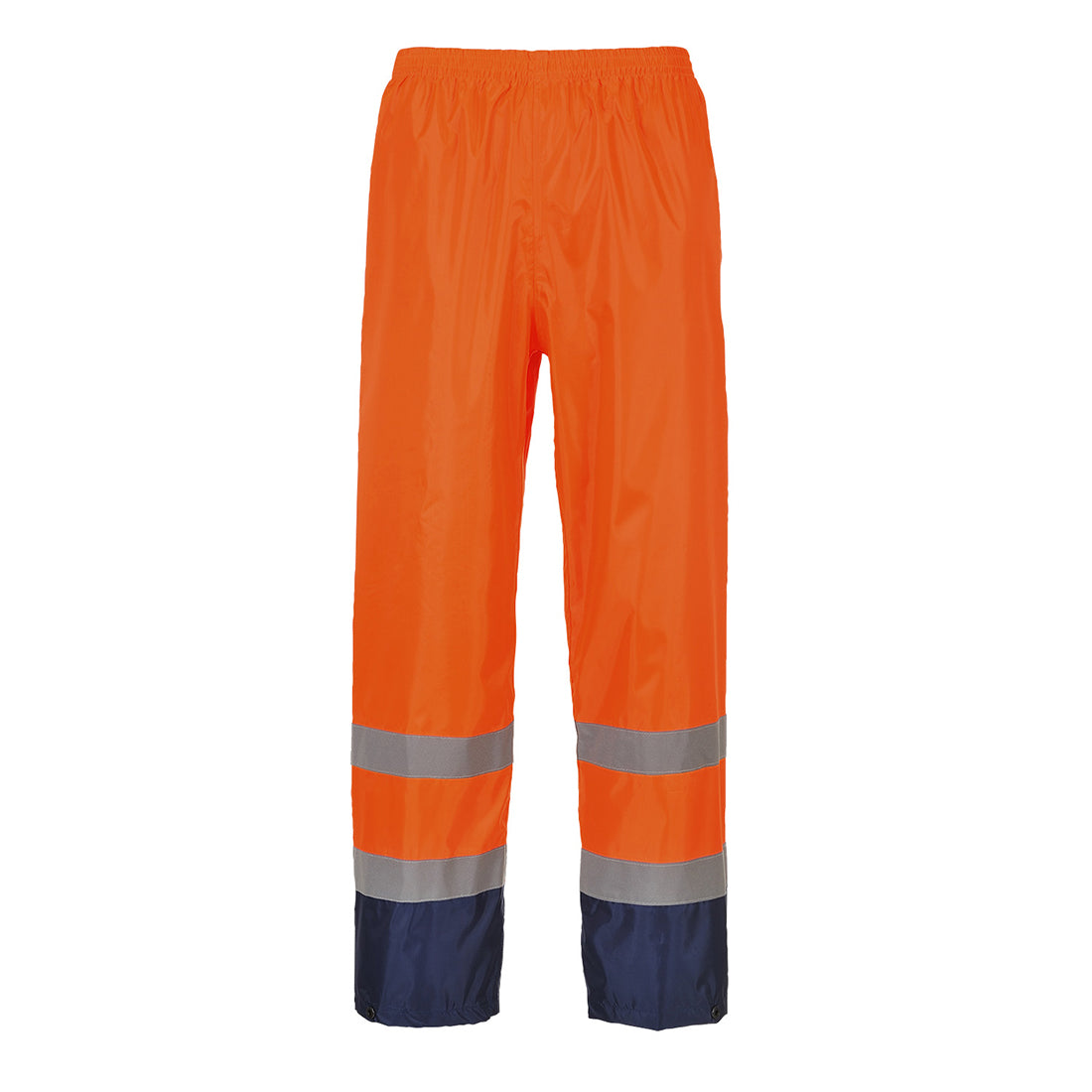 Hi-Vis Klassische Kontrast Regenhose - Orange/Marine (ONR)