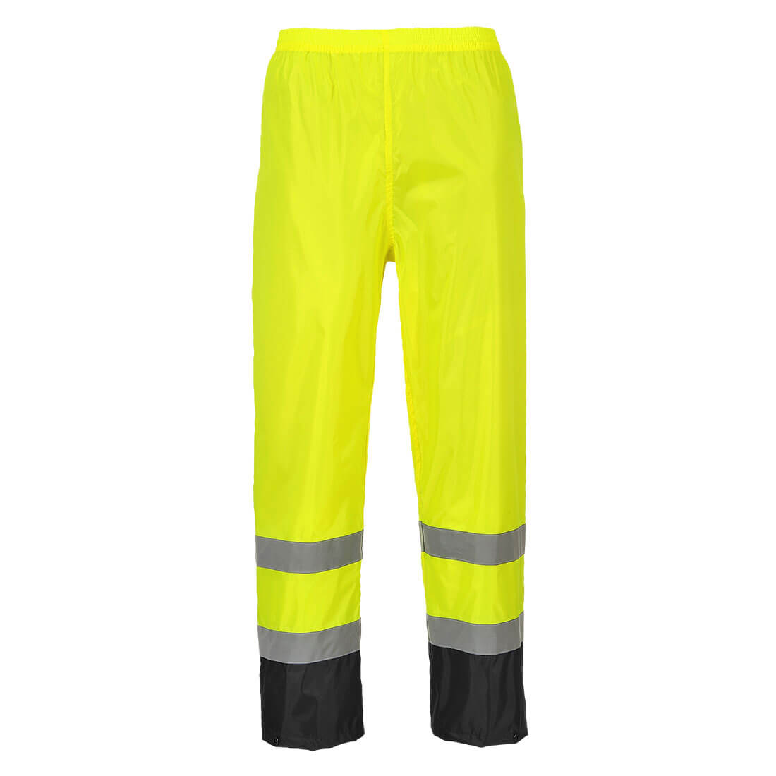 Hi-Vis Klassische Kontrast Regenhose - Gelb/Schwarz (YBR)