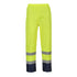Hi-Vis Klassische Kontrast Regenhose - Gelb/Marine (YNR)