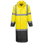 Hi-Vis Contrast Raincoat 122cm - Gelb/Schwarz (YBR)