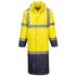 Hi-Vis Contrast Raincoat 122cm - Gelb/Marine (YNR)