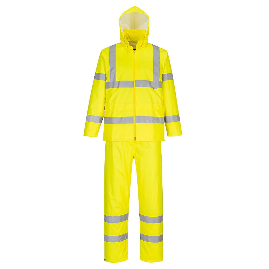 Hi-Vis Regenanzug leicht verstaubar - Gelb (YER)