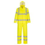 Hi-Vis Regenanzug leicht verstaubar - Gelb (YER)