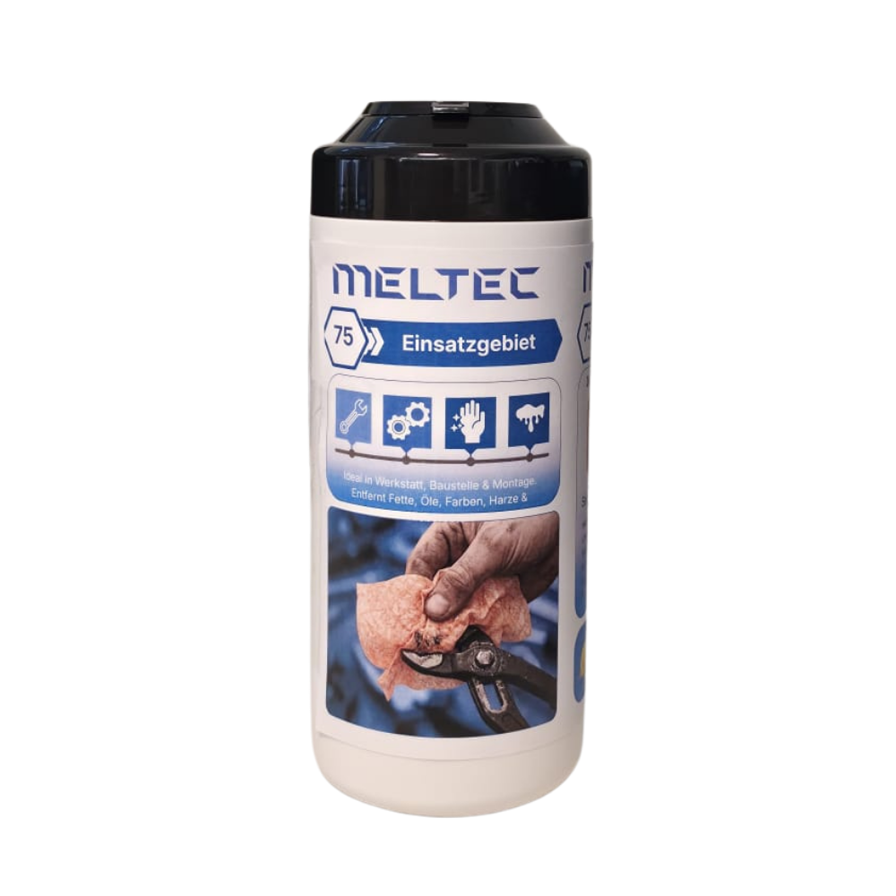 Handreinigungstücher - MEL-CLEAN (75 Tücher) - MELTEC GmbH