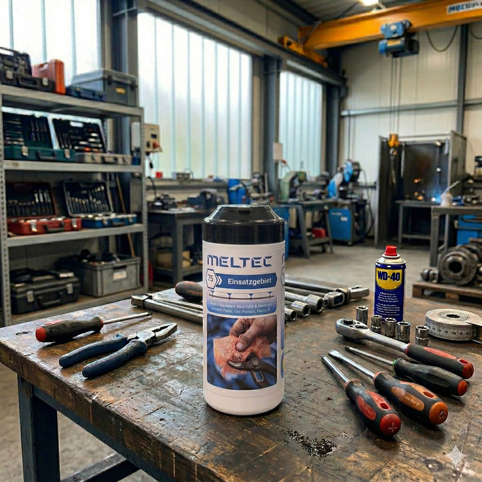 Handreinigungstücher - MEL-CLEAN (75 Tücher) - MELTEC GmbH