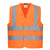 Junior Hi-Vis Weste mit Schulterreflexband - Orange (ORR)