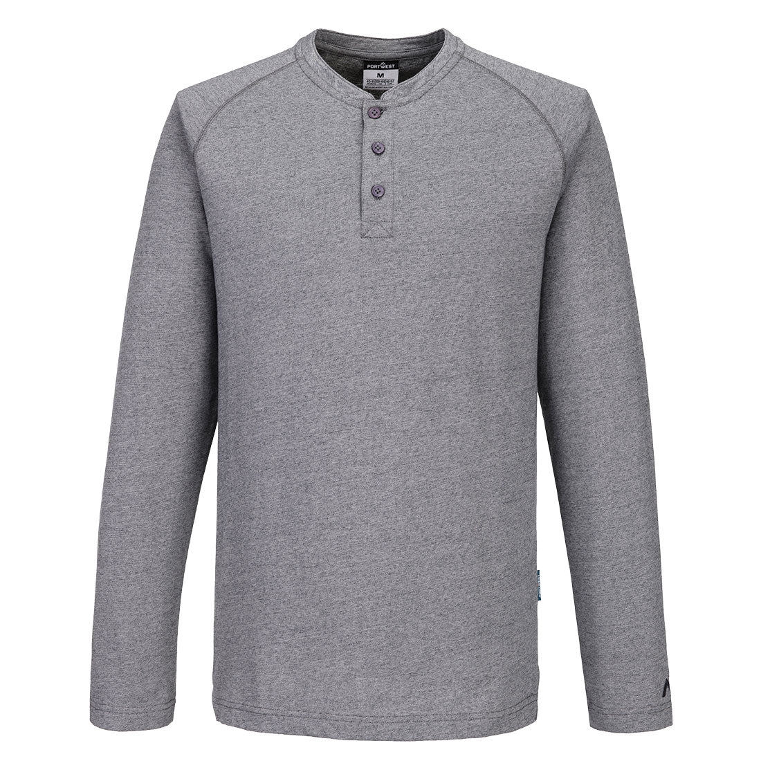 KA3 Henley Top - Zoom Grau (ZOR)