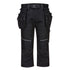 KX3 3/4 BUNDHOSE MIT HOLSTERTASCHEN - Schwarz (BKR)