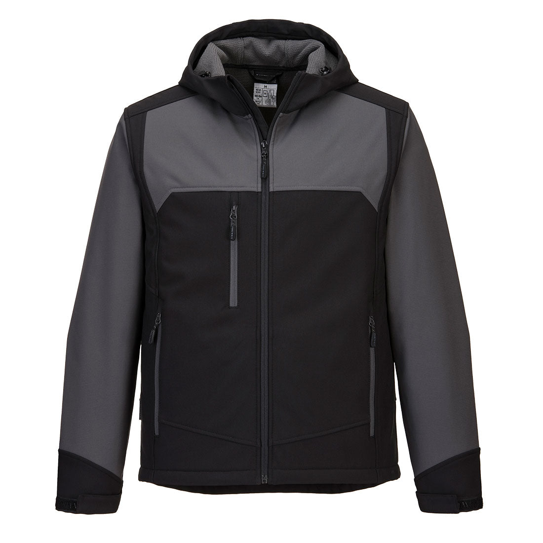 KX3 Softshelljacke mit Kapuze (3L) - Schwarz/Grau (BGY)