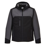 KX3 Softshelljacke mit Kapuze (3L) - Schwarz/Grau (BGY)