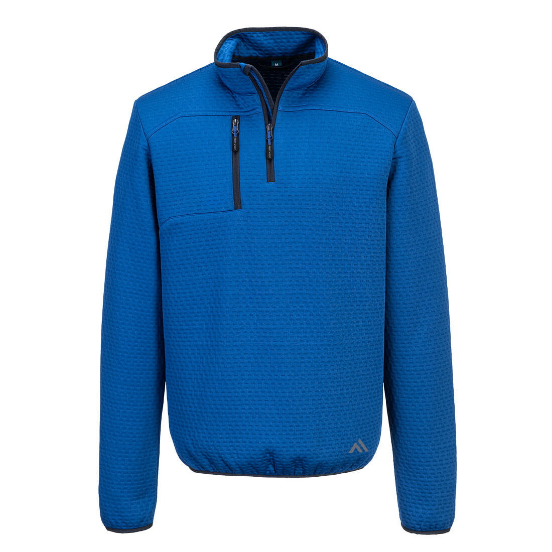 KX3 Texturiertes Sweatshirt mit 1/4 Reißverschluss - Quarz Blau (QBR)
