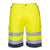 Leichte Hi-Vis Shorts aus Polyester-Baumwolle - Gelb/Marine (YNR)