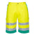 Leichte Hi-Vis Shorts aus Polyester-Baumwolle - Gelb/Teer (YTR)