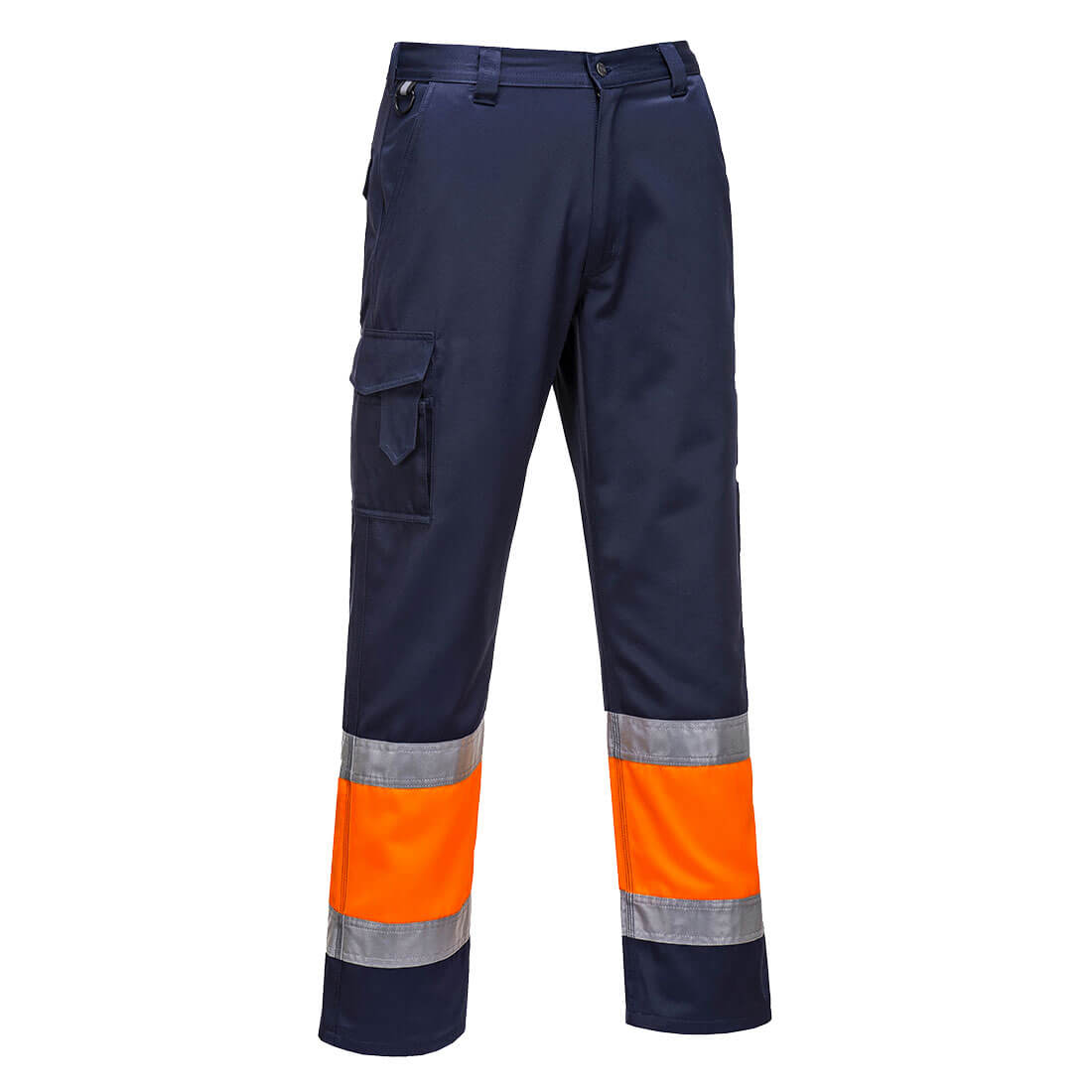 Hi-Vis Leichte Kontrast Service Bundhose Klasse 1 - Orange/Marine (ONR)