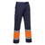 Hi-Vis Leichte Kontrast Service Bundhose Klasse 1 - Orange/Marine (ONR)