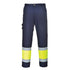 Hi-Vis Leichte Kontrast Service Bundhose Klasse 1 - Gelb/Marine (YNR)