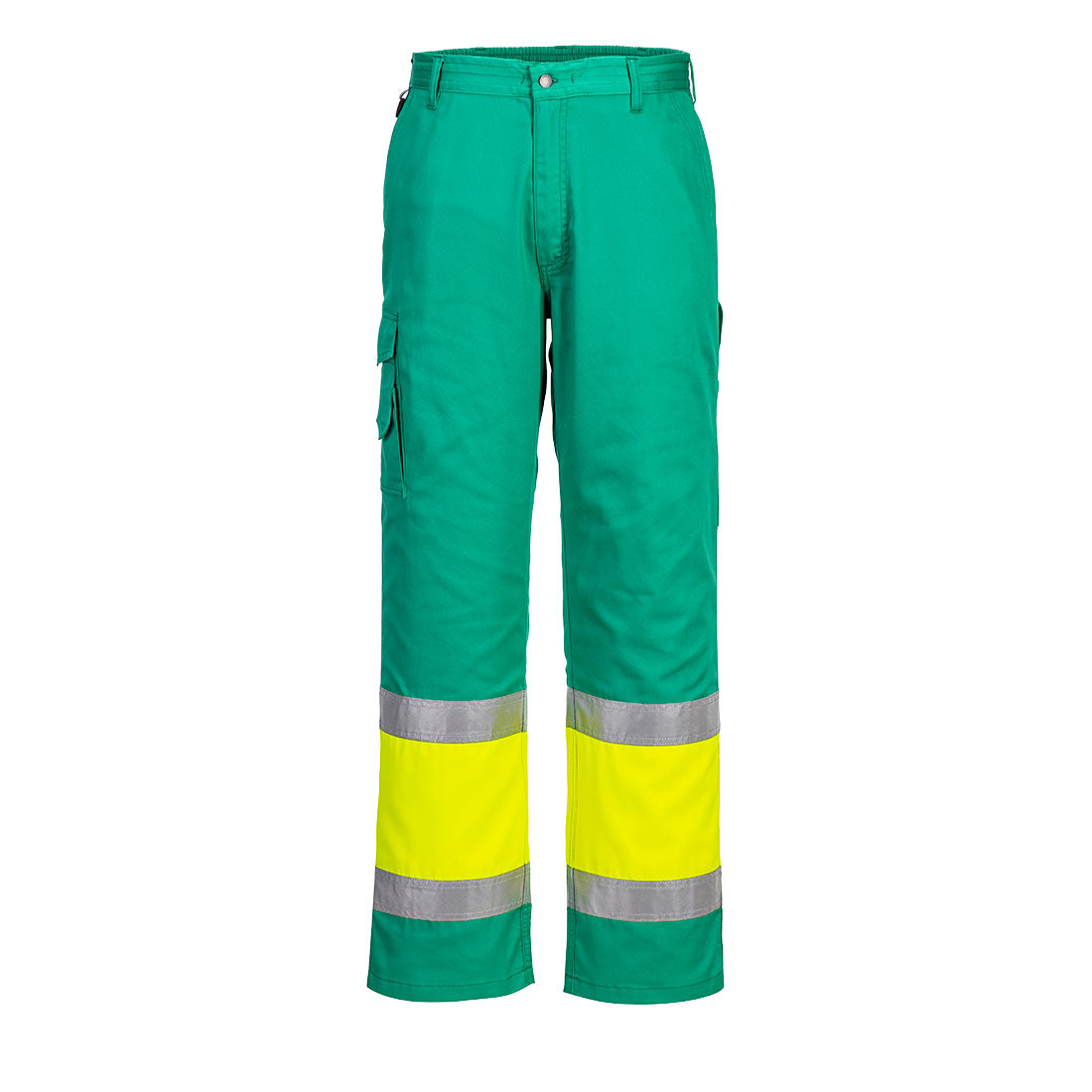 Hi-Vis Leichte Kontrast Service Bundhose Klasse 1 - Gelb/Teer (YTR)