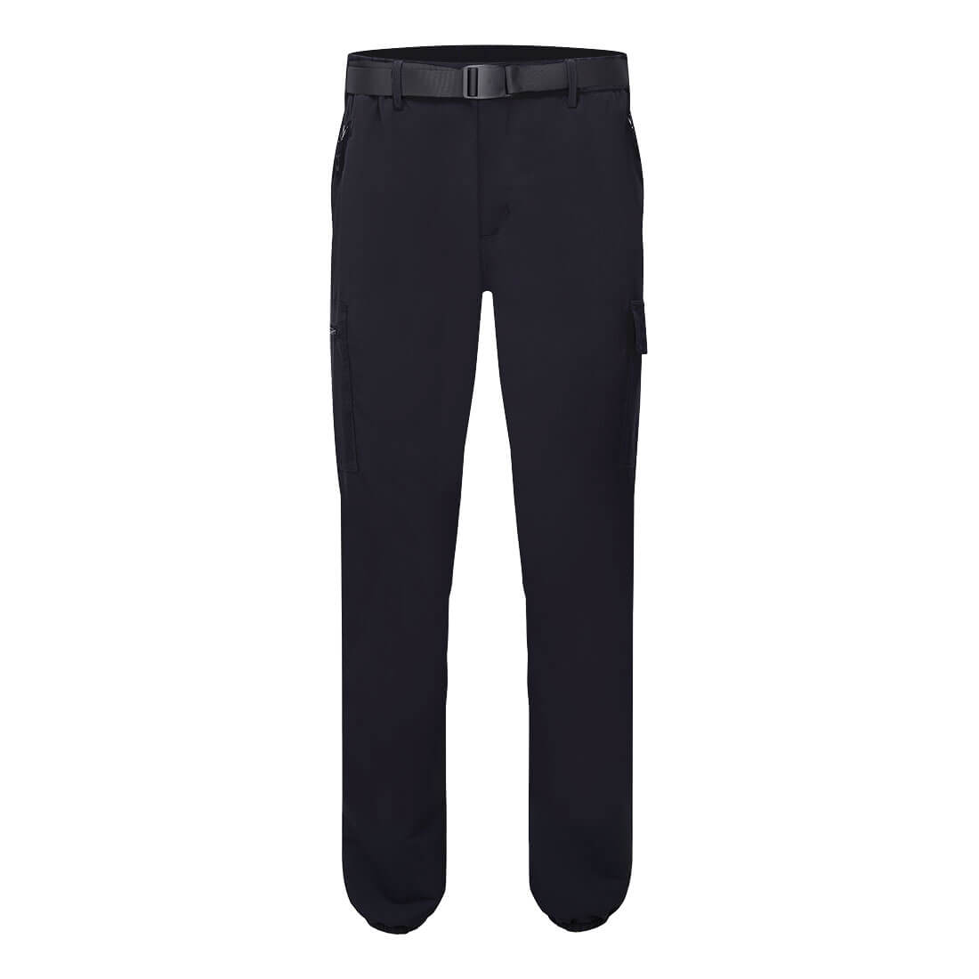 Leichte Stretch-Hose mit Bündchen - Schwarz (BKS)