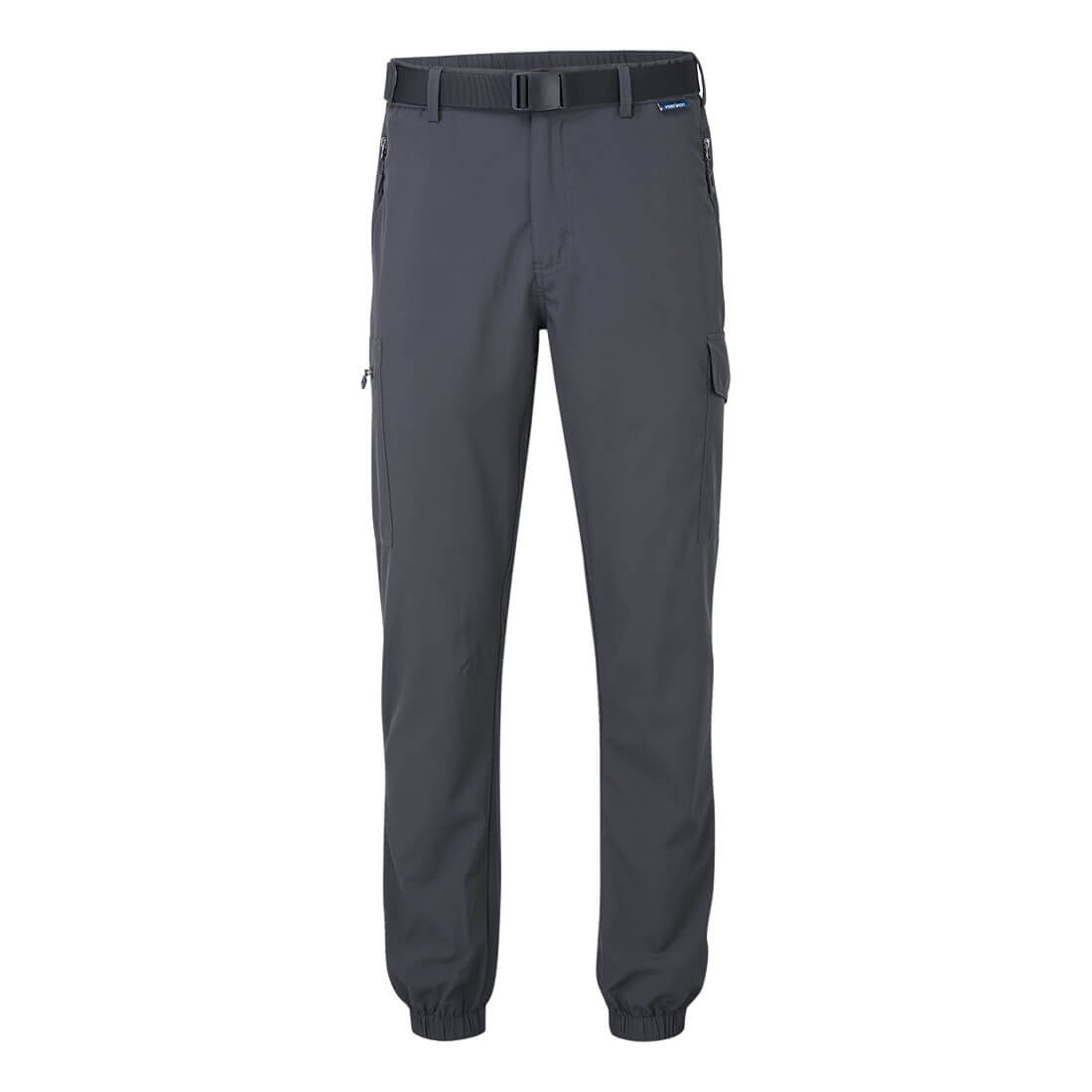 Leichte Stretch-Hose mit Bündchen - Metallgrau (MGR)