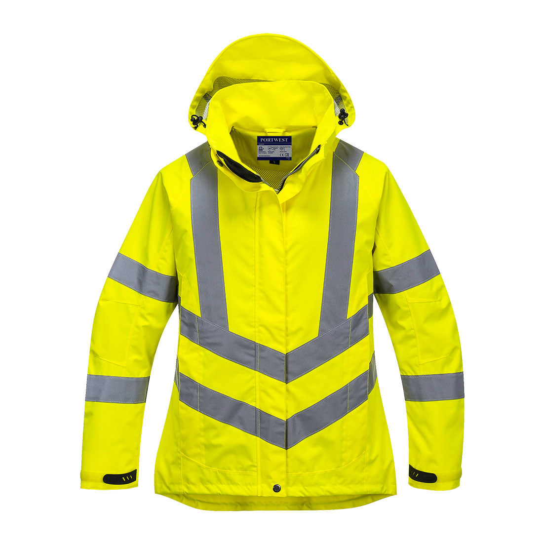 Hi-Vis Damen Regenjacke atmungsaktiv - Gelb (YER)
