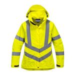 Hi-Vis Damen Regenjacke atmungsaktiv - Gelb (YER)