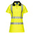 Hi-Vis Cotton Comfort Pro Damen Poloshirt kurzarm - Gelb/Schwarz (YBR)