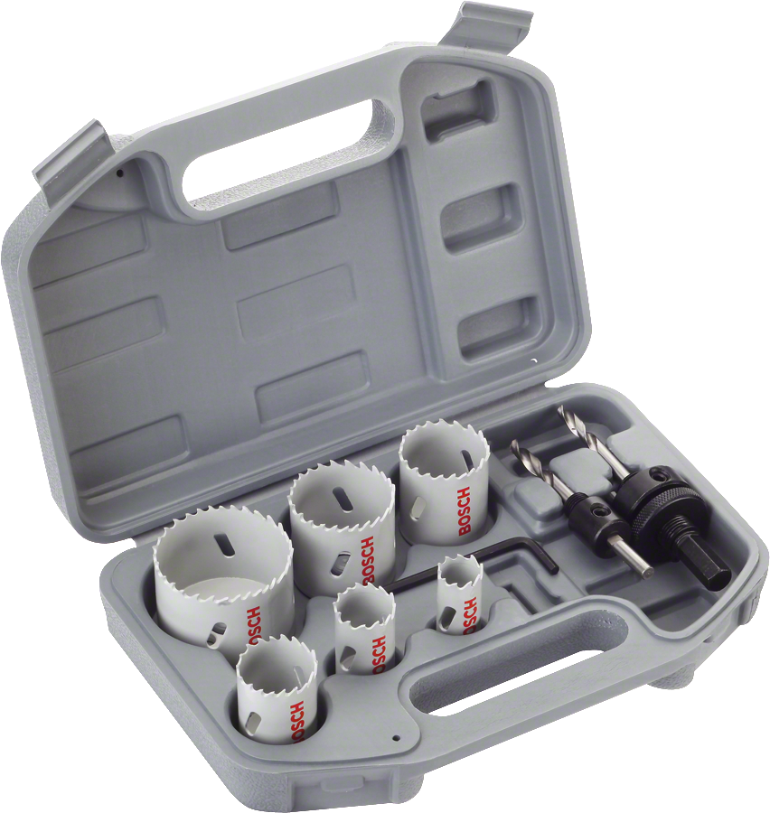Bosch 9-teiliger Lochsägen-Set, HSS Bi-Metall universal 24 – 52 mm