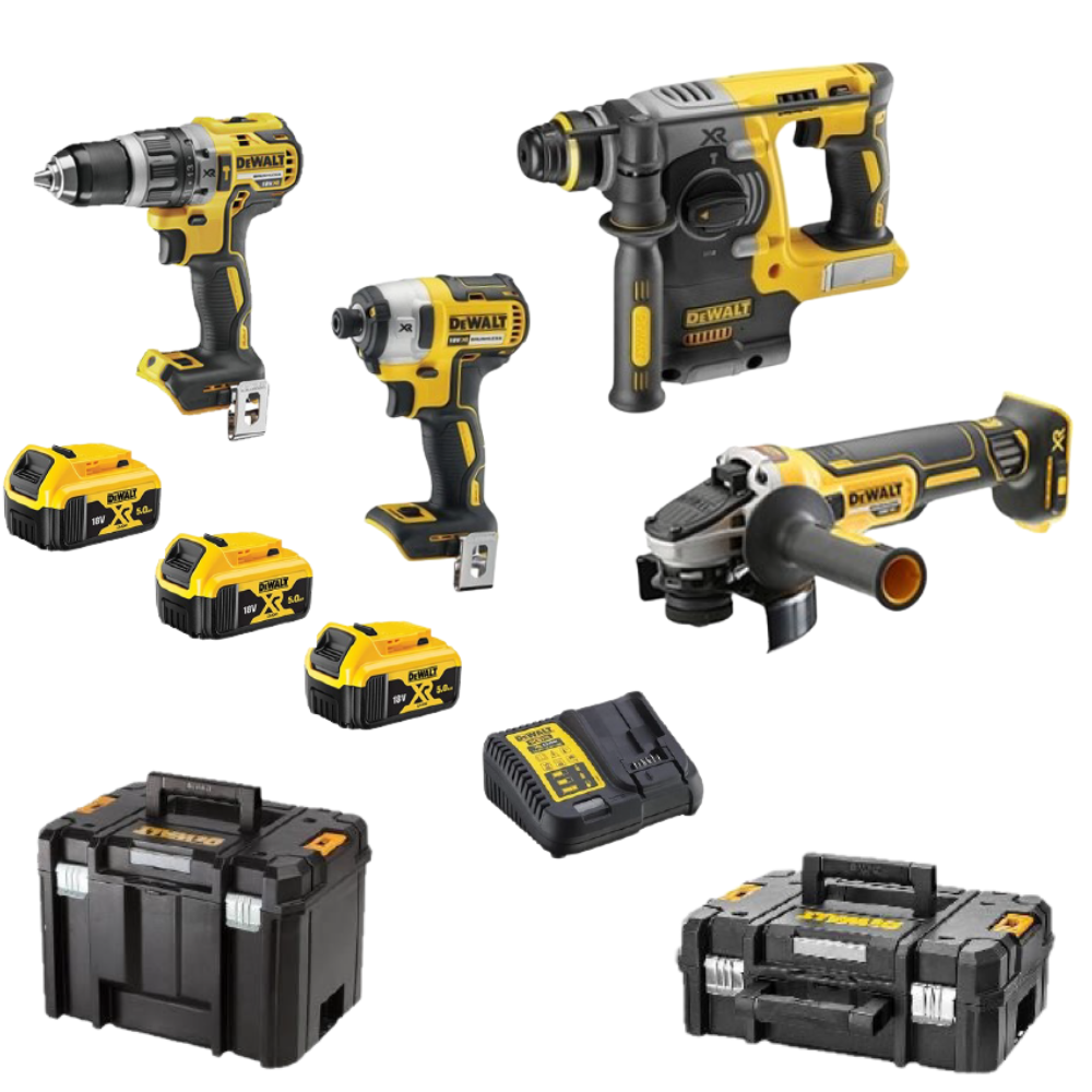 DeWalt 4 Akku-Maschinen-Set DCK422P3T 18V/3x 5.0Ah - MELTEC GmbH