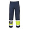 Modaflame Work Hi-Vis Multinorm FR Bundhose Klasse 1 - Gelb/Marine (YNR)
