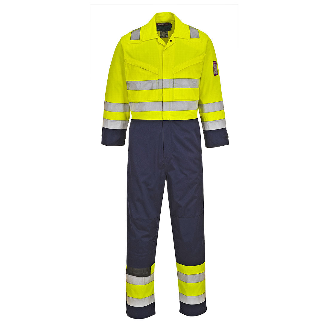 Modaflame Work Hi-Vis Multinorm Kontrast FR Overall - Gelb/Marine (YNT)