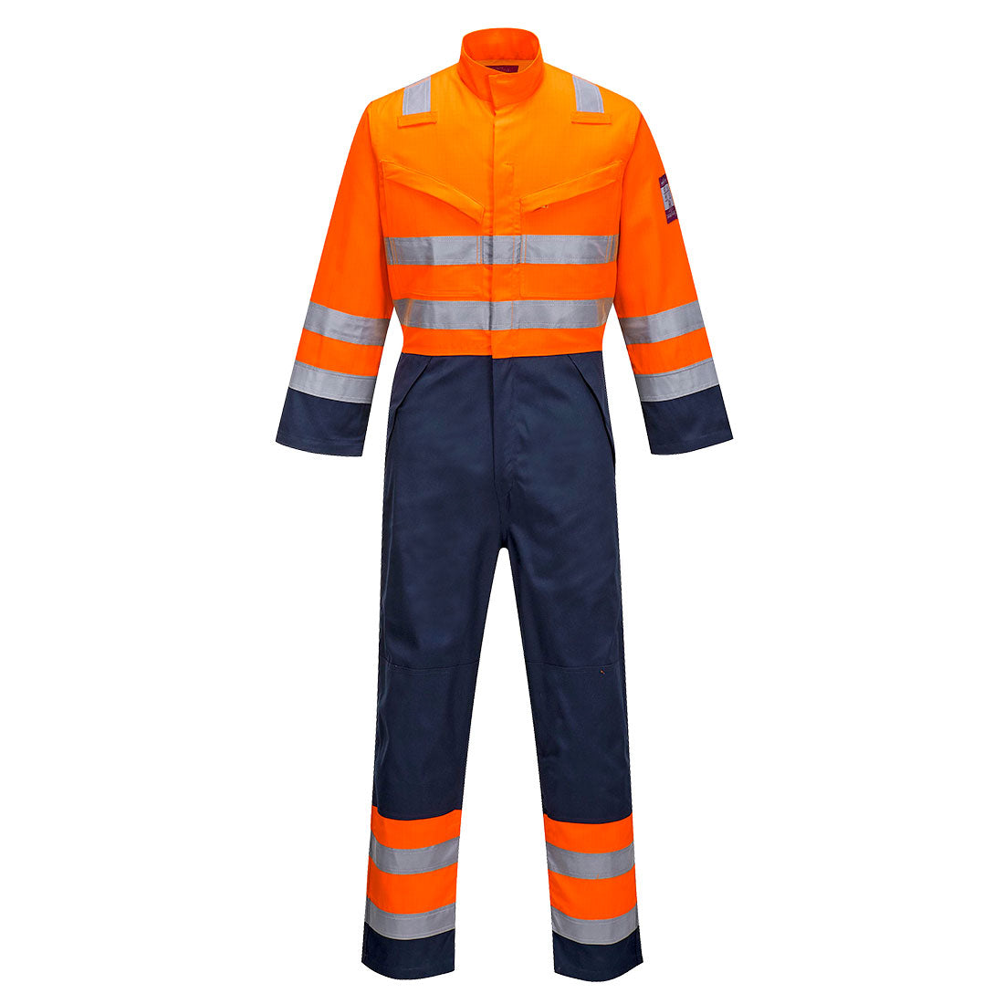 Modaflame Work HVO Multinorm Kontrast Overall - Orange/Marine (ONR)