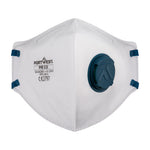 FFP2 Ventilierte Dolomit-Faltatemschutzmaske (Pk3) - Weiss (WHR)