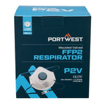Geformte FFP2-Atemschutzmaske mit Ventil (Pk10) - Weiss (WHR)