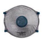 FFP2 Dolomit Feinstaubmaske mit Ventil und Karbon - Weiss (WHR)