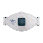 Dreifach gefaltete Dolomit-Atemschutzmaske mit Ventil, FFP2 (10er-Pack) - Weiss (WHR)