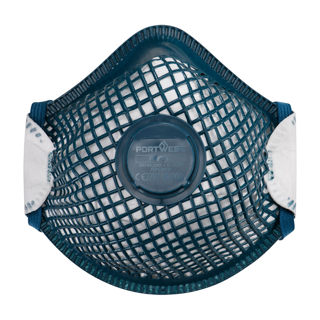 FFP2 ERGONET Dolomit Feinstaubmaske mit Ventil - Weiss (WHR)