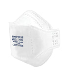 EAGLE FFP2 Dolomite Fold Flat Atemschutzmaske - Weiss (WHR)